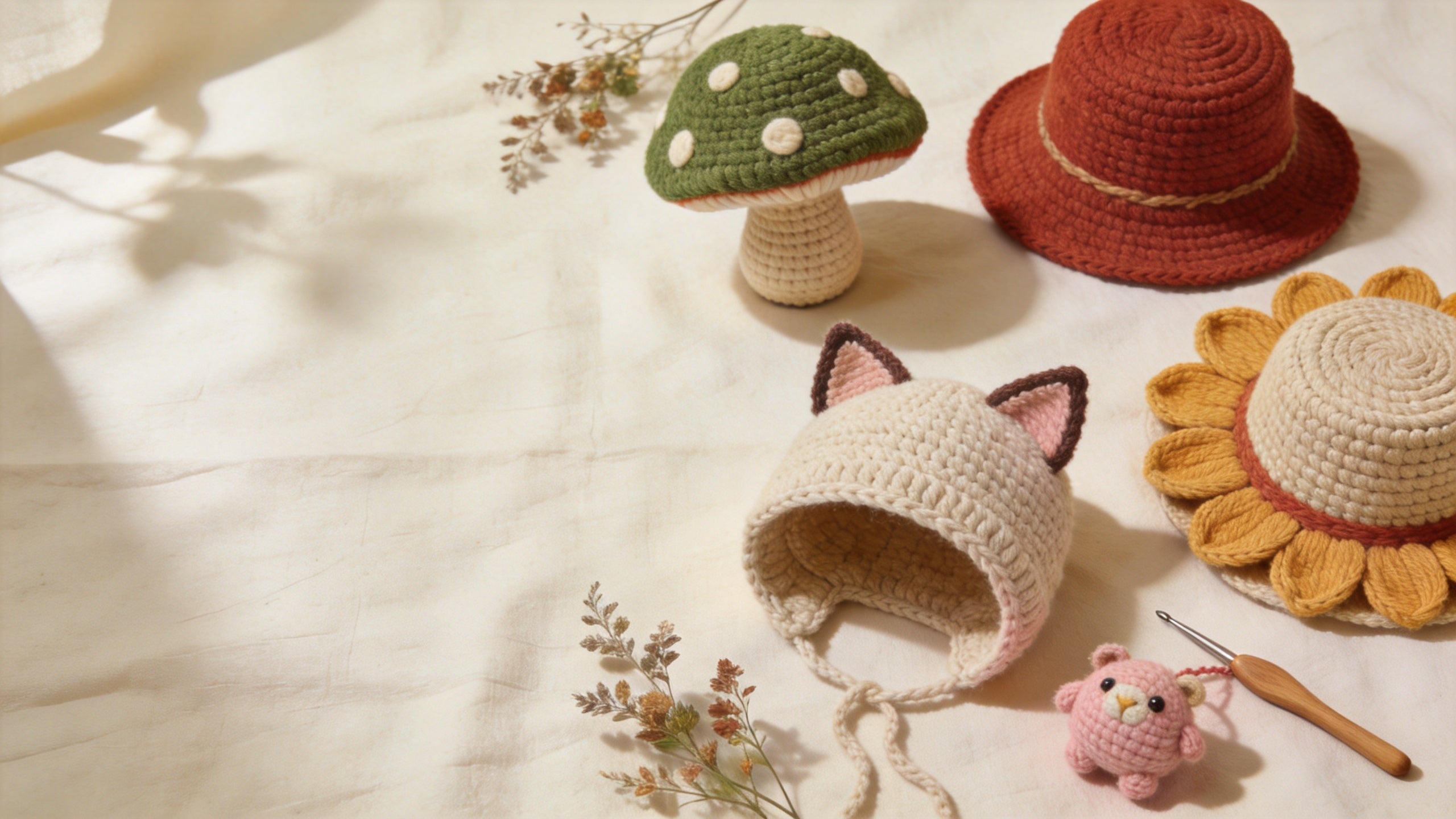 Knotwild handmade crochet hats hero