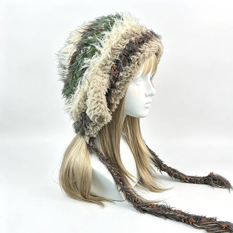 Knotwild Khaki Lamb Ear Hood – view 6