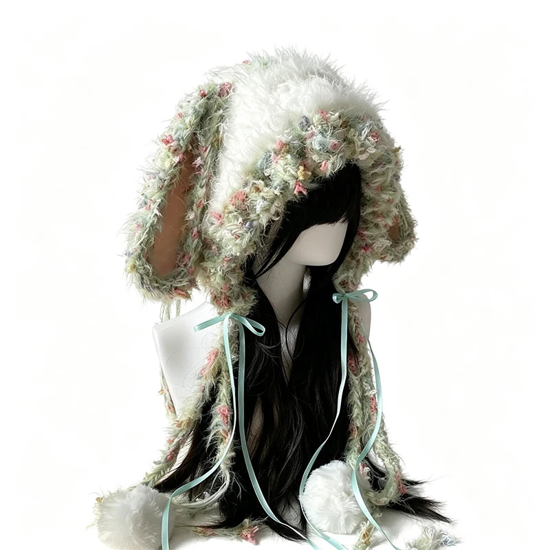 Knotwild Green White Bunny Ear Hat – view 4