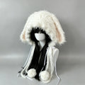 Knotwild White Black Bunny Ear Hood