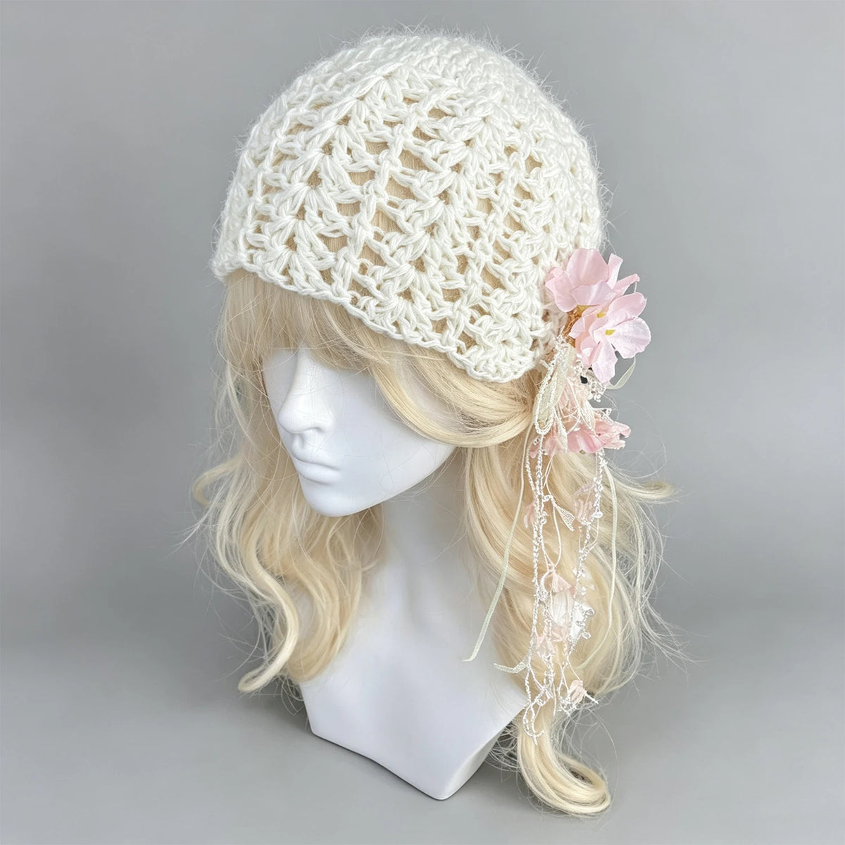 Knotwild White Openwork Bonnet