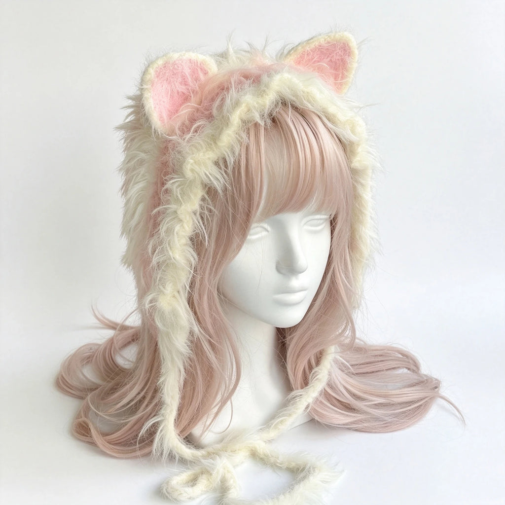 Knotwild Yellow Pink Cat Ear Hood – view 4