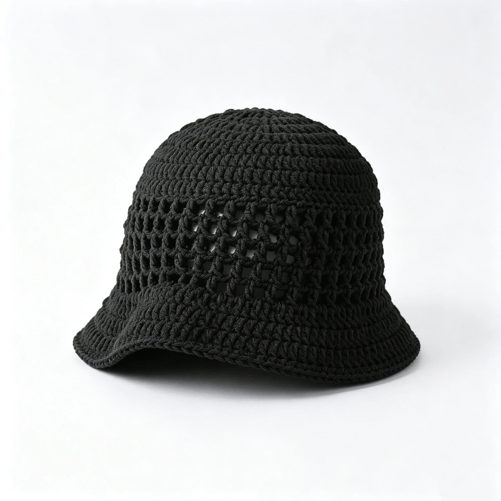 Knotwild crochet hollow-out foldable UV sun bucket hat