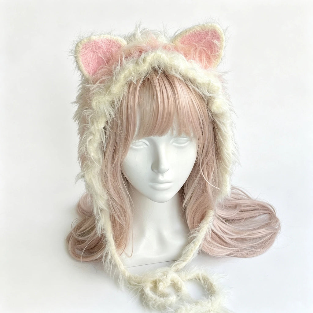 Knotwild Yellow Pink Cat Ear Hood – view 3