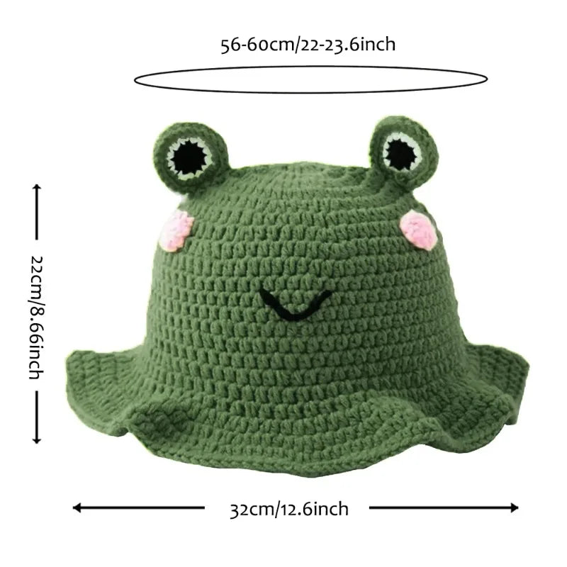Knotwild neutral crochet cartoon animal ear fisherman hat