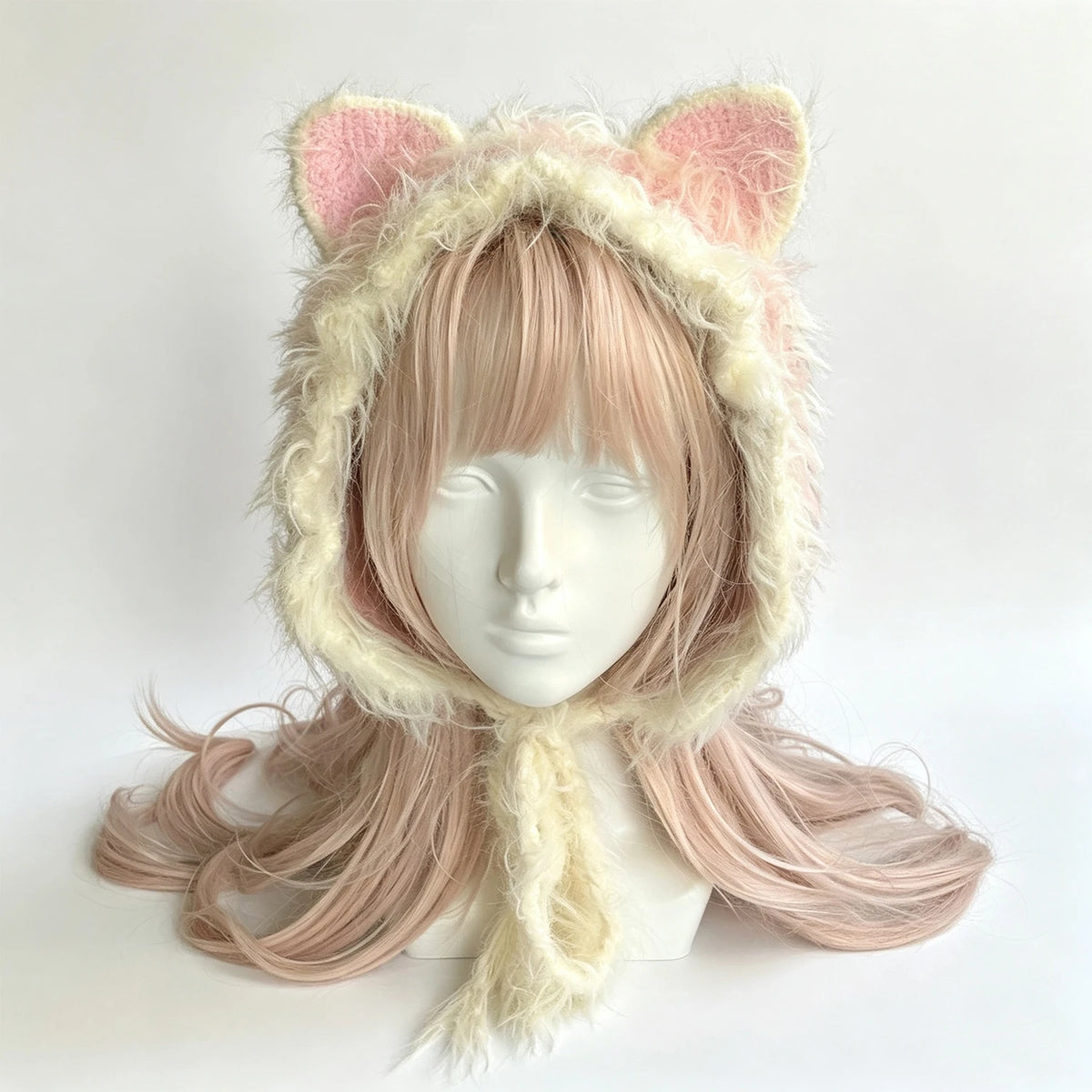 Knotwild Yellow Pink Cat Ear Hood