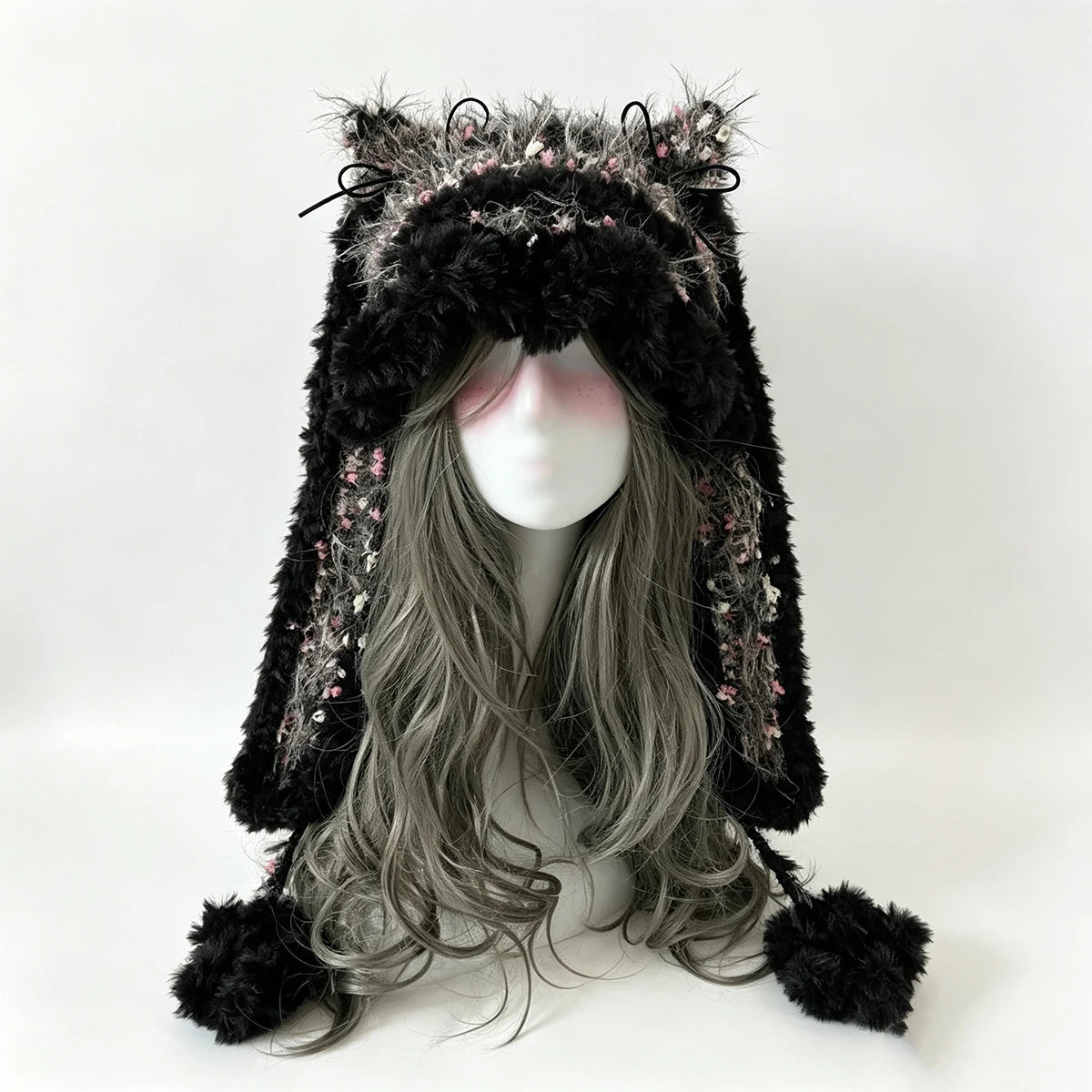 Knotwild Black Floral Bunny Ear Hat – view 3