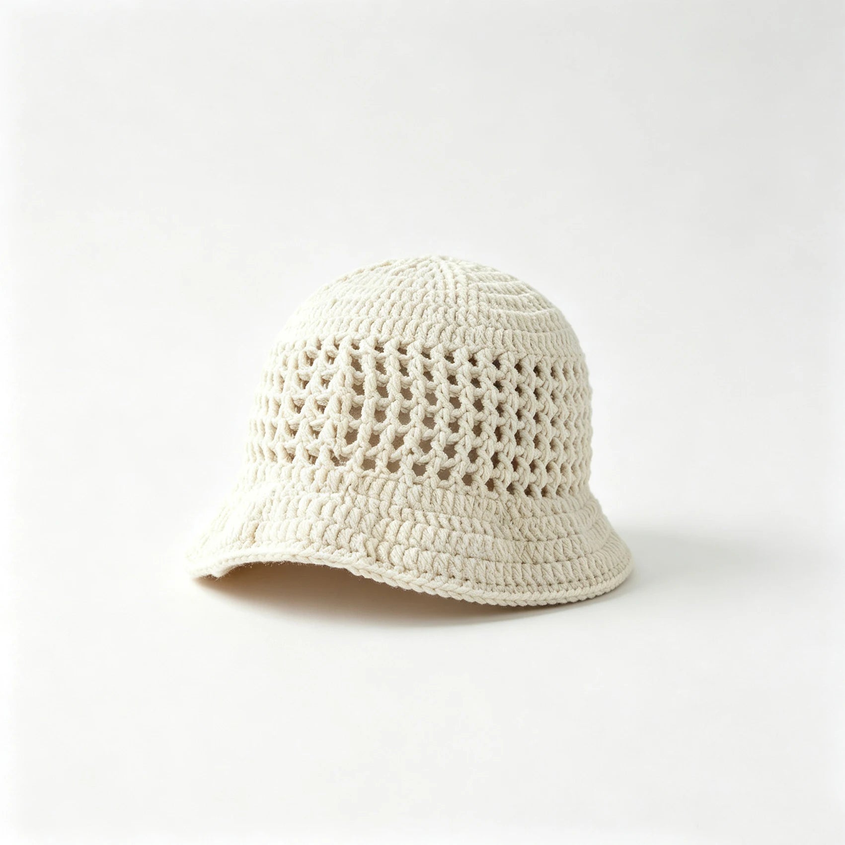 Knotwild crochet hollow-out foldable UV sun bucket hat
