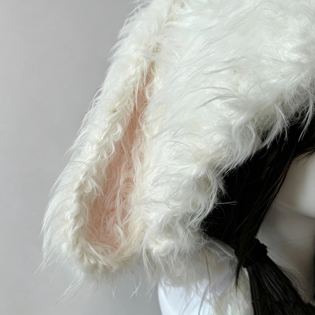 Knotwild White Black Bunny Ear Hood – view 5