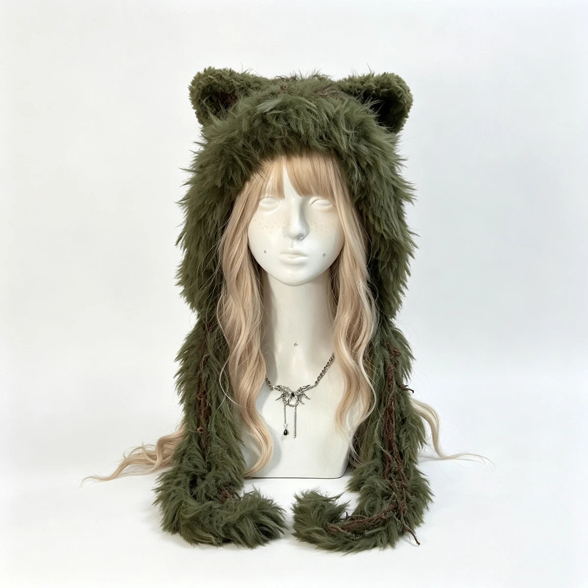 Knotwild Moss Green Cat Ear Hood
