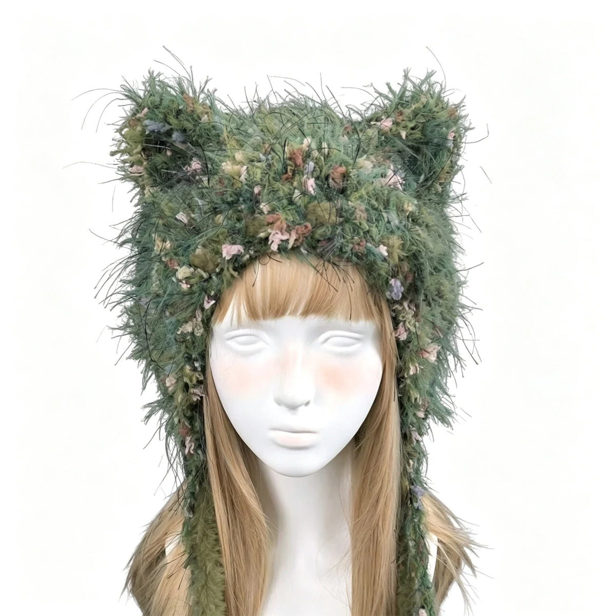 Knotwild Moss Green Cat Ear Earflap Hat
