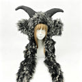 Knotwild Black Ram Horn Hood