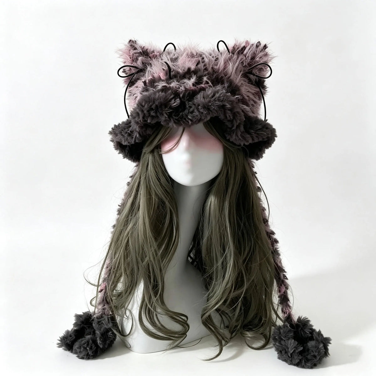 Knotwild Black Purple Floral Cat Ear Hat – view 2
