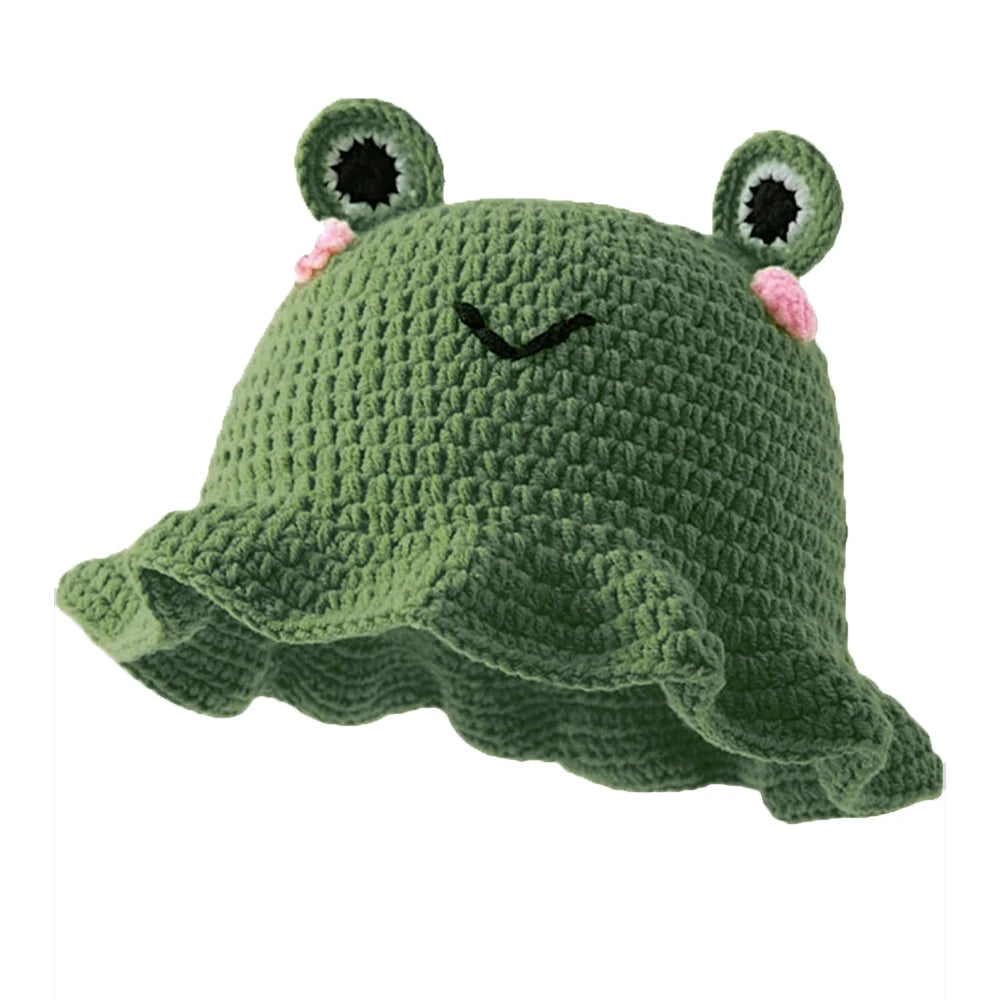 Knotwild neutral crochet cartoon animal ear fisherman hat