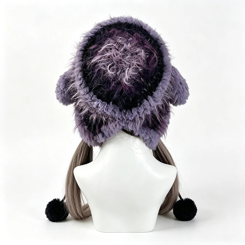 Knotwild Purple Lamb Ear Hood – view 4
