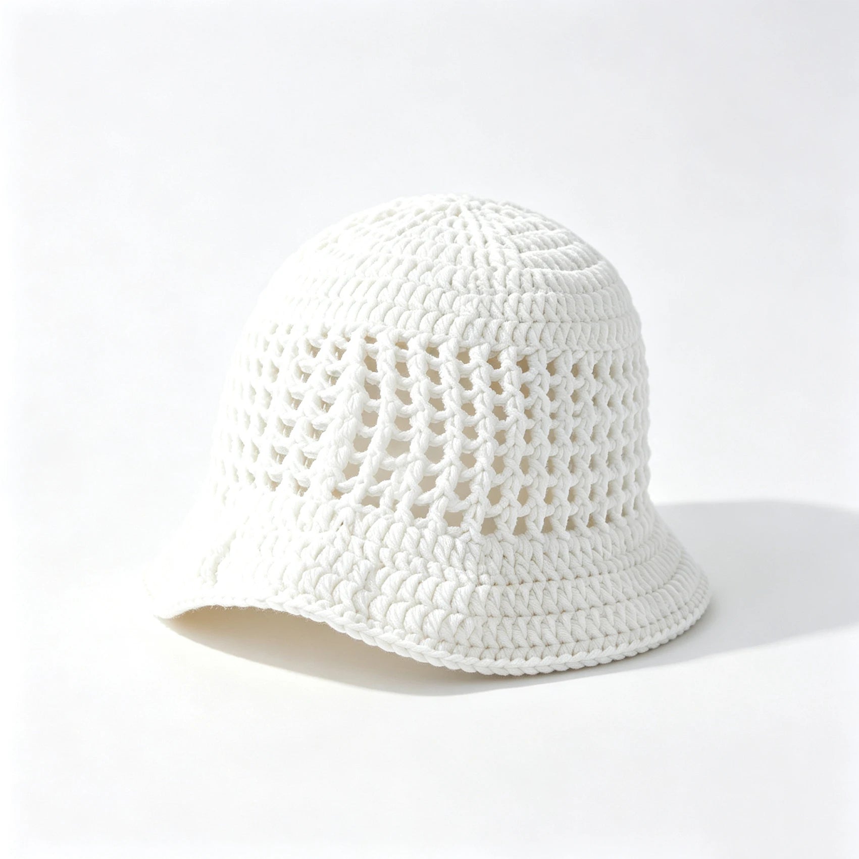 Knotwild crochet hollow-out foldable UV sun bucket hat