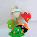 Flower Beanie — Hand-Crochet Hollow-Out Embroidered Hat