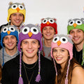 Owl Hat — Hand-Crochet Earflap Beanie with Braids