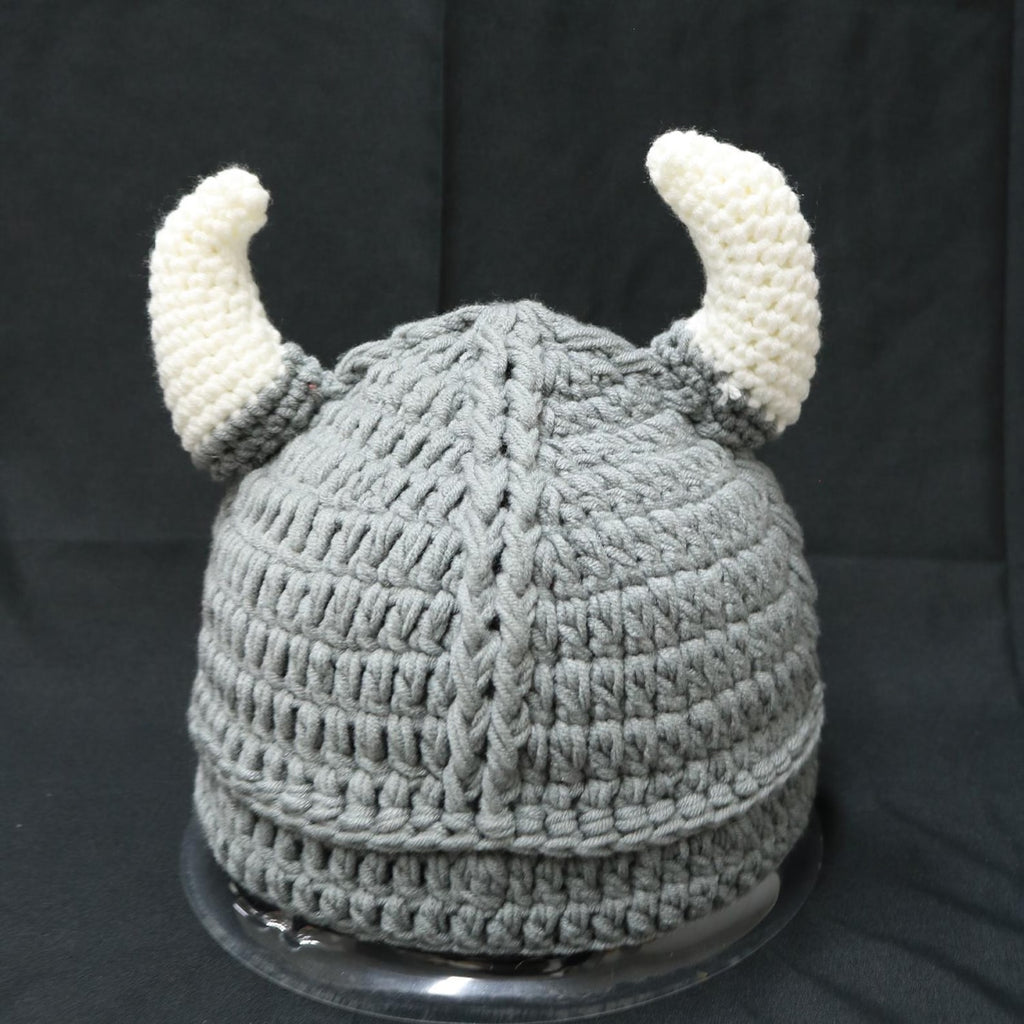 Viking Helmet Hat — Hand-Crochet Horned Cosplay Hat