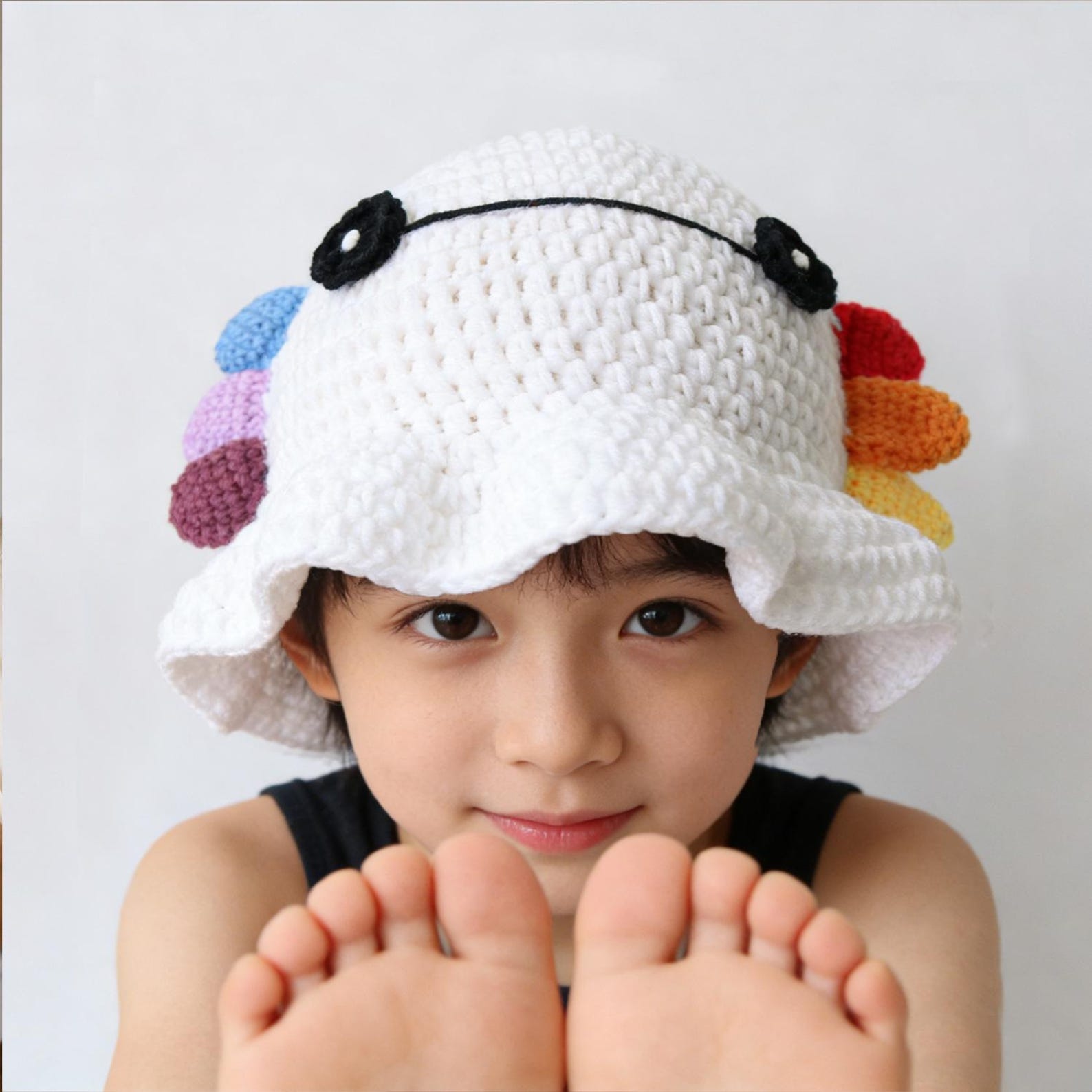 Octopus Hat — Kawaii Amigurumi Hand-Crochet Bucket Hat