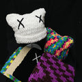 Cat Ear Beanie — Chunky Y2K Hand-Crochet Winter Hat