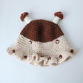 Beige Mushroom Hat Set — Hand-Crochet Human & Pet Matching Bucket Hats