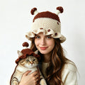 Mushroom Hat Set — Hand-Crochet Human & Pet Matching Bucket Hats